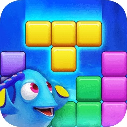 彩色方块鱼