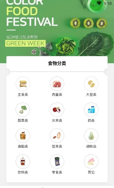 食物卡路里熱量表