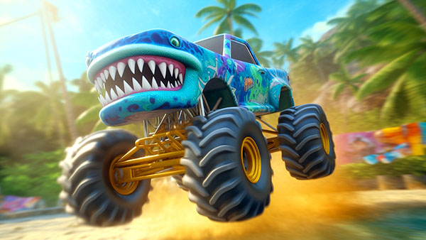 肌肉怪物卡车特技(MuscleMonsterTruckStuntGames)游戏