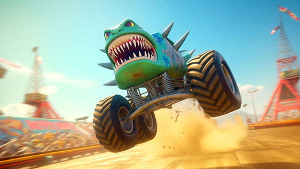 肌肉怪物卡车特技(MuscleMonsterTruckStuntGames)游戏