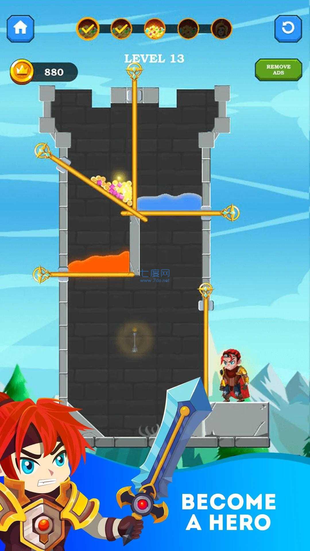 拔针救援英雄游戏