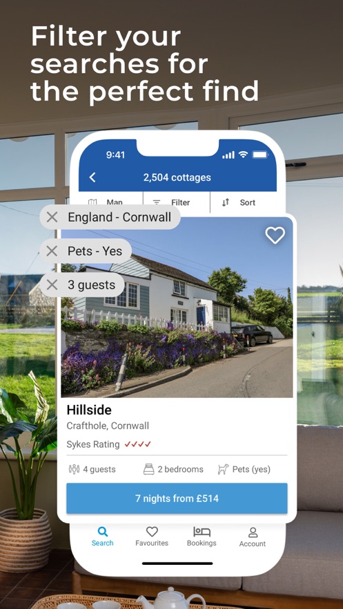 Sykes:Book Holiday CottagesAPP