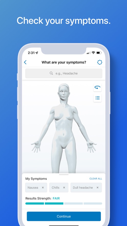 WebMD:Symptom CheckerAPP