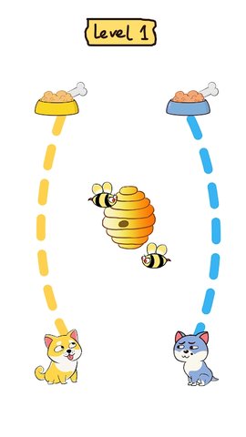 狗狗冲刺画线救援游戏