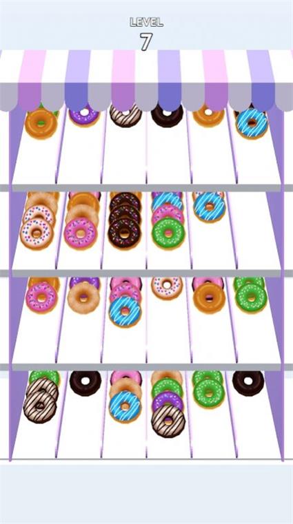 甜甜圈彩色拼图(SweetsSortPuzzle)游戏