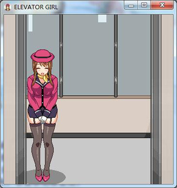 elevator电梯女孩像素桃子移植游戏
