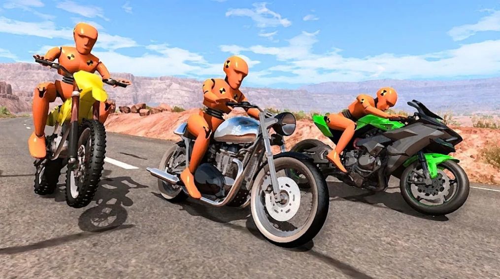 摩托车假人碰撞测试(MotoBikeDummyCrashTestSim)游戏