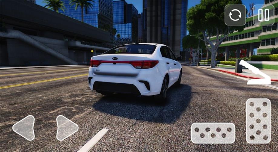 白色起亚竞速赛(KiaRioDrivingSimulator)游戏