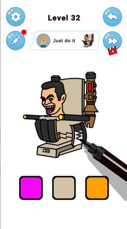 彩色怪物绘画ASMR游戏