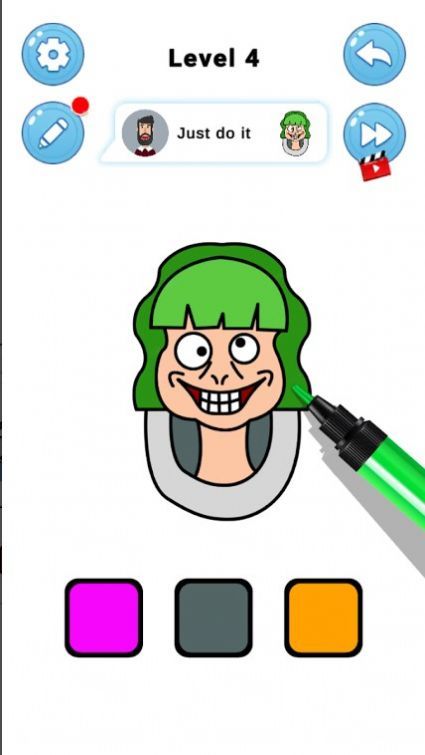 彩色怪物绘画ASMR游戏