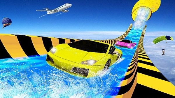 滑水车赛车特技游戏