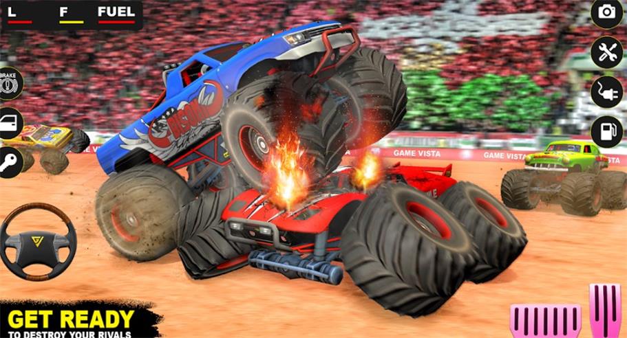德比沙漠卡车(MonsterDerbyTruckFighting)游戏