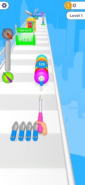 疯狂奔跑的螺丝游戏