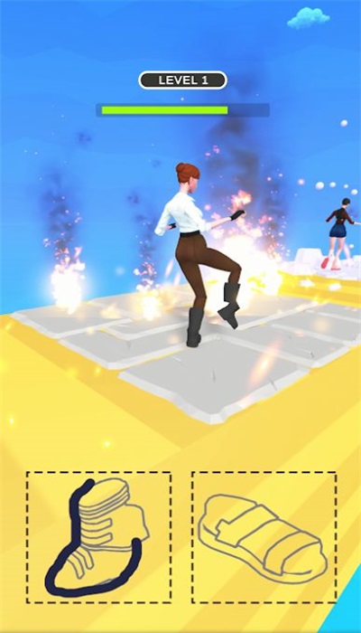 选鞋赛跑游戏