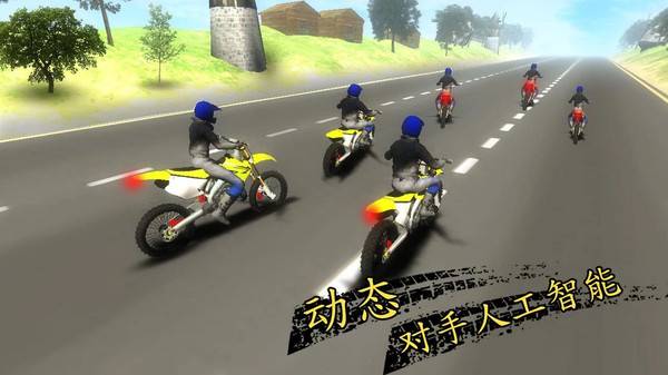 高速公路摩托特技赛游戏
