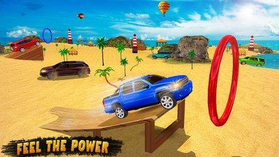 吉普驾驶特技比赛水冲浪者游戏