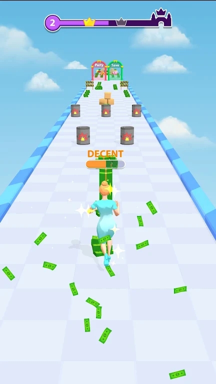 金钱运行音乐竞赛3D游戏