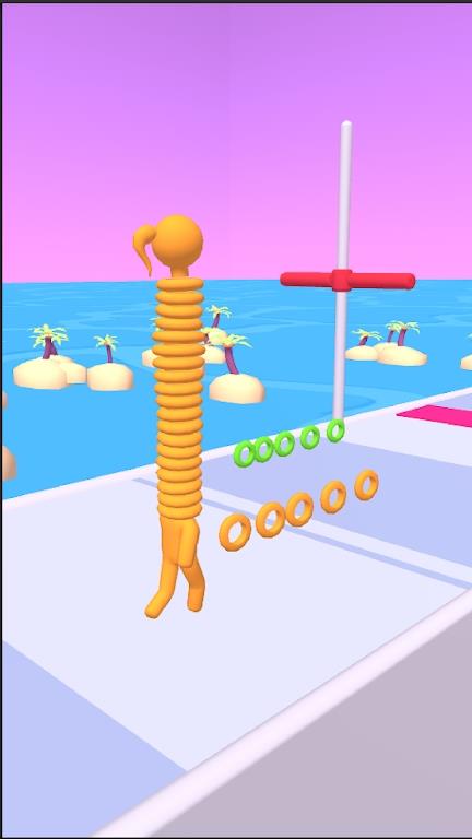 颈部堆栈跑3D游戏