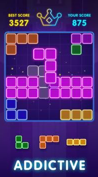 发光块拼图游戏