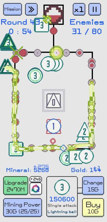随机金字塔防御游戏