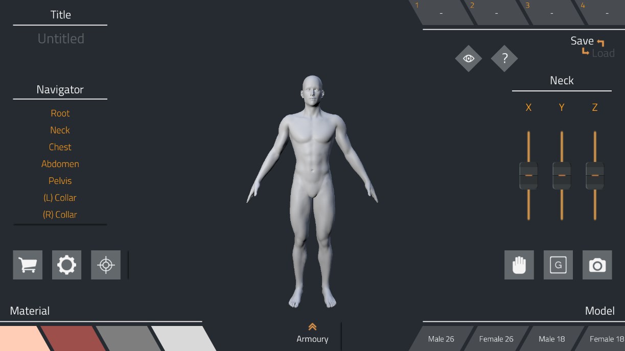 3D角色模型摆姿势工具APP