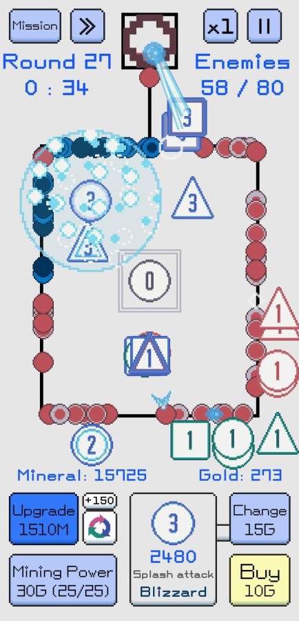 随机金字塔防御游戏