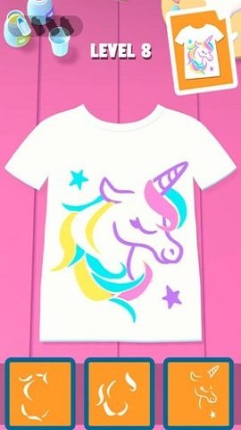 衣服上色涂装游戏