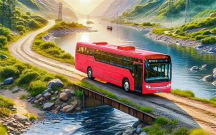 山地越野巴士驾驶(Bus Driving 3d Game)游戏