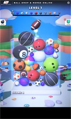 球掉落和合并3d(Ball Drop And Merge 3D Online)游戏