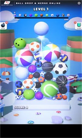 球掉落和合并3d(Ball Drop And Merge 3D Online)游戏