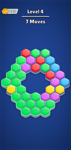 六角形填充颜色排序(Hexa Fill Color Sort) 第1张图