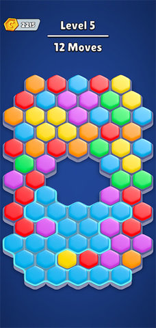 六角形填充颜色排序(Hexa Fill Color Sort) 第2张图
