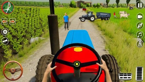 农用拖拉机小车2024(Farm Tractor Trolley Game 2024)游戏