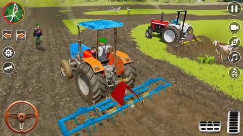 农用拖拉机小车2024(Farm Tractor Trolley Game 2024)游戏