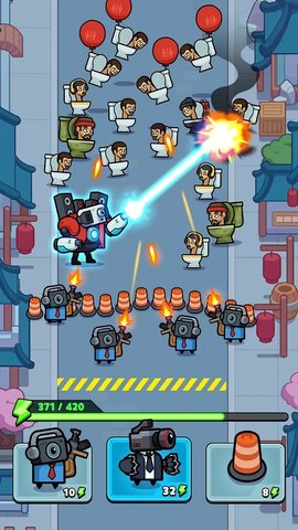 厕所大战：马桶人vs监控人(Alien Fight: Police vs Zombie)游戏