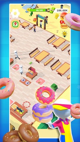 闲置甜甜圈3D就绪(Idle Donut 3D Ready)游戏