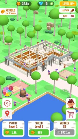 丛林生存建设者大亨(Idle Jungle Survival Builder Tycoon) 第3张图
