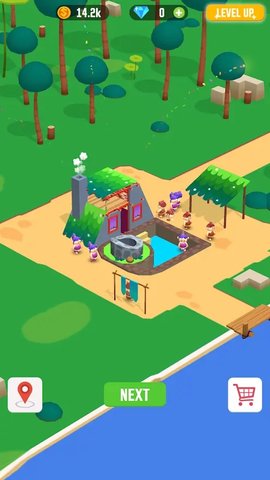 丛林生存建设者大亨(Idle Jungle Survival Builder Tycoon) 第5张图
