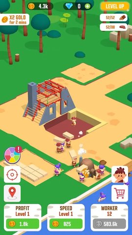 丛林生存建设者大亨(Idle Jungle Survival Builder Tycoon) 第4张图