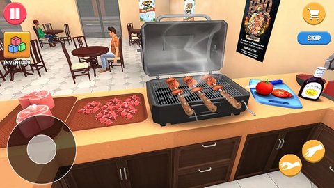 烤肉串厨师烹饪(Kebab Maker Chef Cooking)游戏