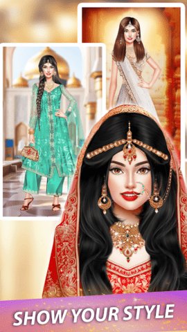 印度时尚女孩游戏(Indian Fashion Girls Game) 第2张图