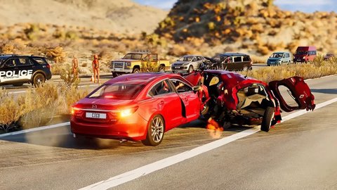 碰撞模拟测试驾驶汽车(Crash Dummy Test : Drive Car)游戏