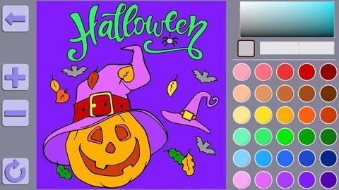 彩书万圣节(Colouring Book Halloween) 第4张图