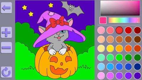 彩书万圣节(Colouring Book Halloween)游戏