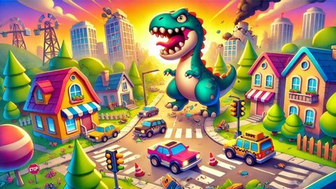 恐龙城毁灭(Dino City Destruction) 第2张图