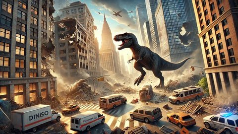恐龙城毁灭(Dino City Destruction)游戏