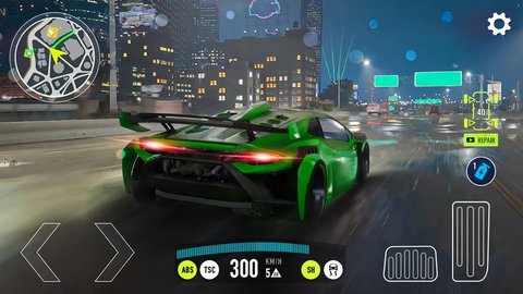 真正的汽车驾驶夜城(Real Car Driving Night City)游戏