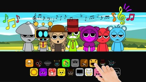 Sprunki incredibox Mix music游戏