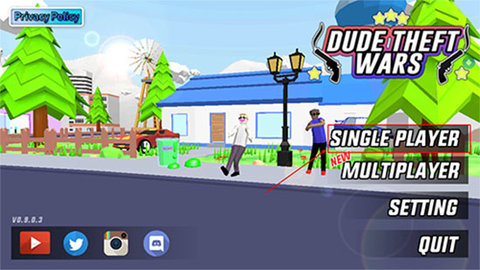开放世界沙盒模拟器(Dude Theft Wars) 第1张图