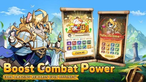 猫咪英雄的史诗征程(Rise of Kittens: Idle RPG) 第2张图